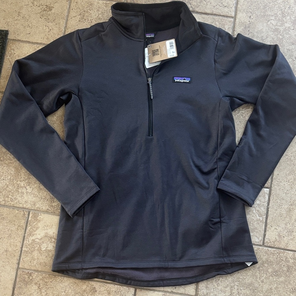 NWT Patagonia Black Quarter-Zip Pullover
